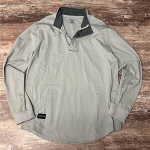 Sunrun | EUC Magnetic Golf Athletic Pullover Grey Pockets Shirt Sport, Size XL